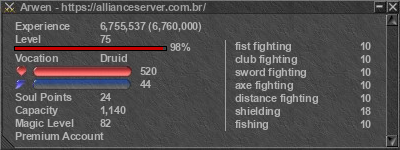 Signature for player Arwen